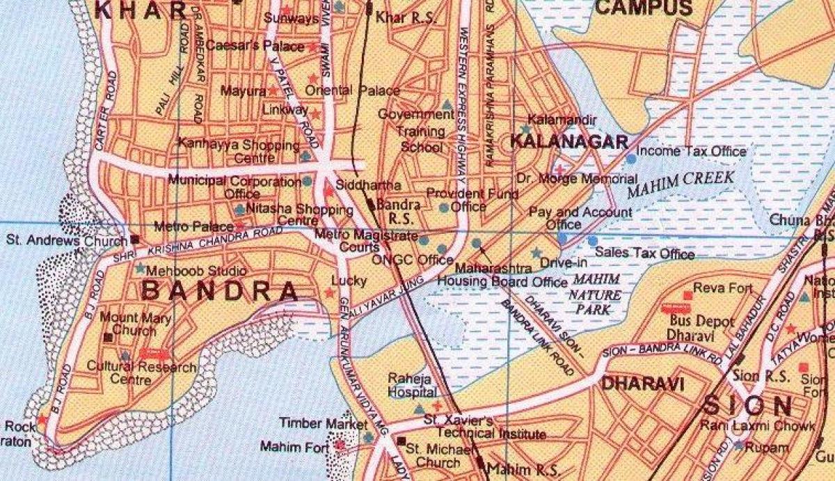 mappa di bandra Mumbai