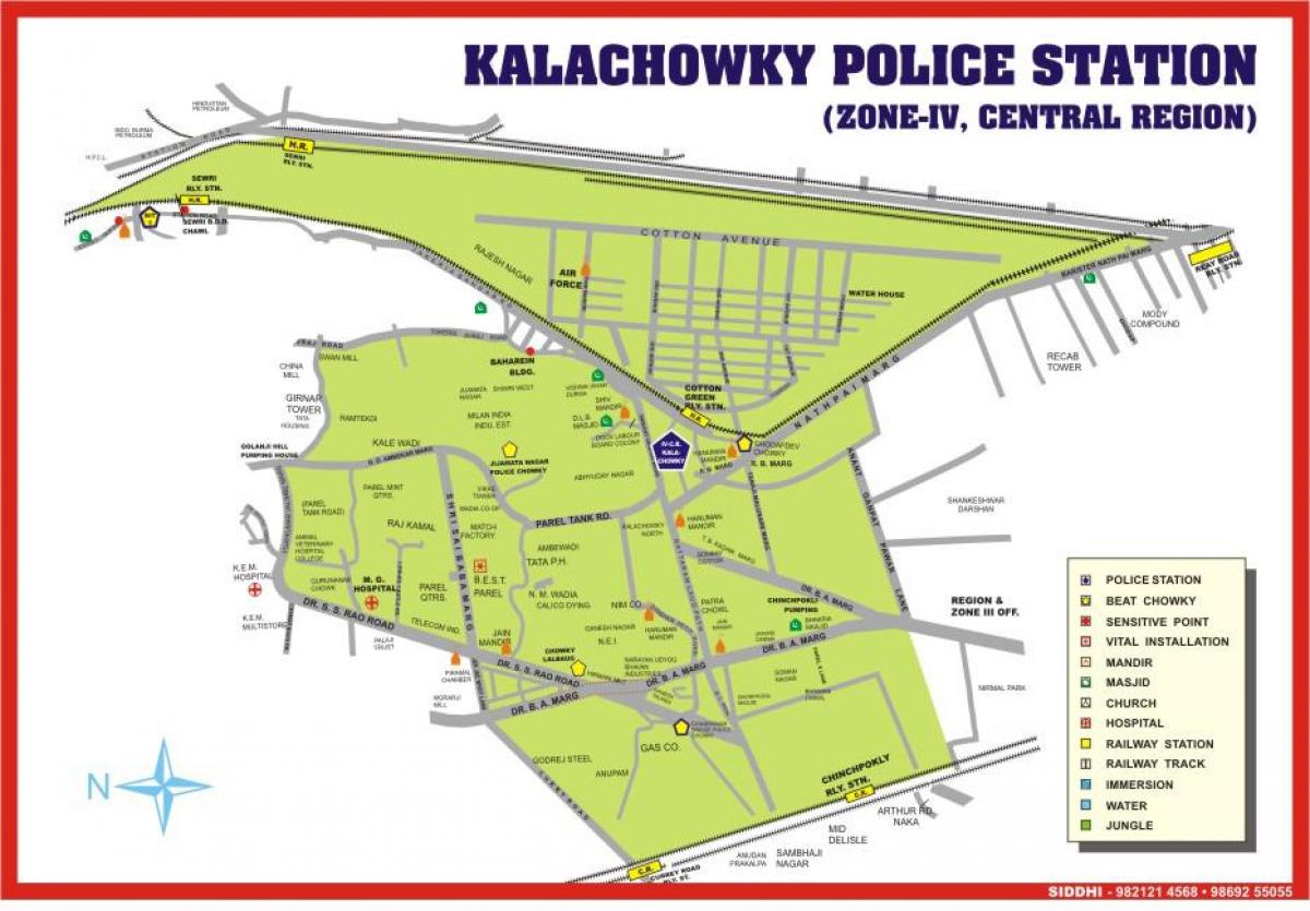 mappa di Kalachowki Mumbai