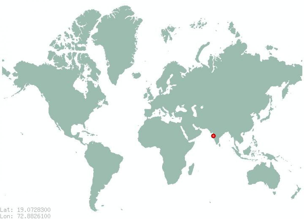 Mumbai mappa del mondo
