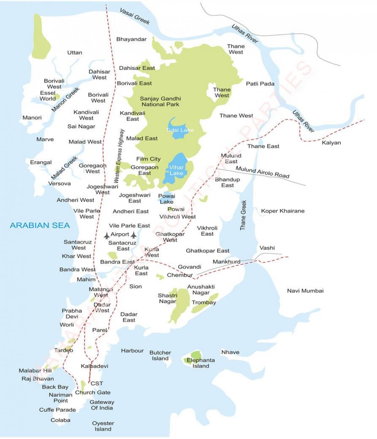 Mumbai periferia mappa