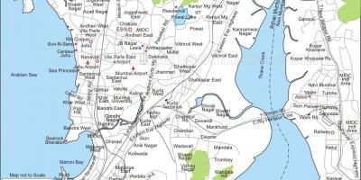 Mappa di Mumbai central
