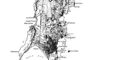 Mappa di Mumbai isola