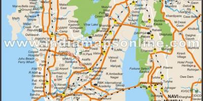 La mappa completa di Mumbai