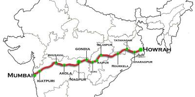 Nagpur Mumbai superstrada mappa
