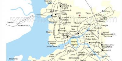 Mappa di new Mumbai