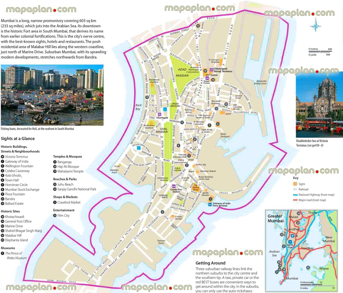 mappa stradale di Mumbai