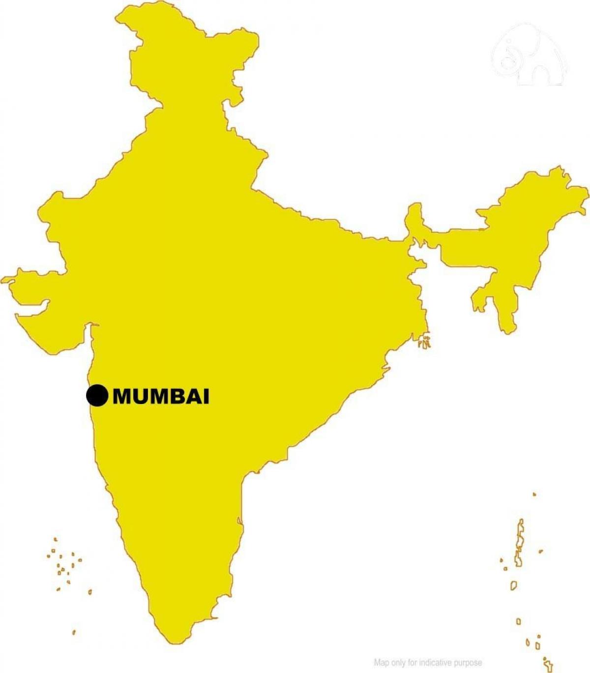 Mumbai nella mappa