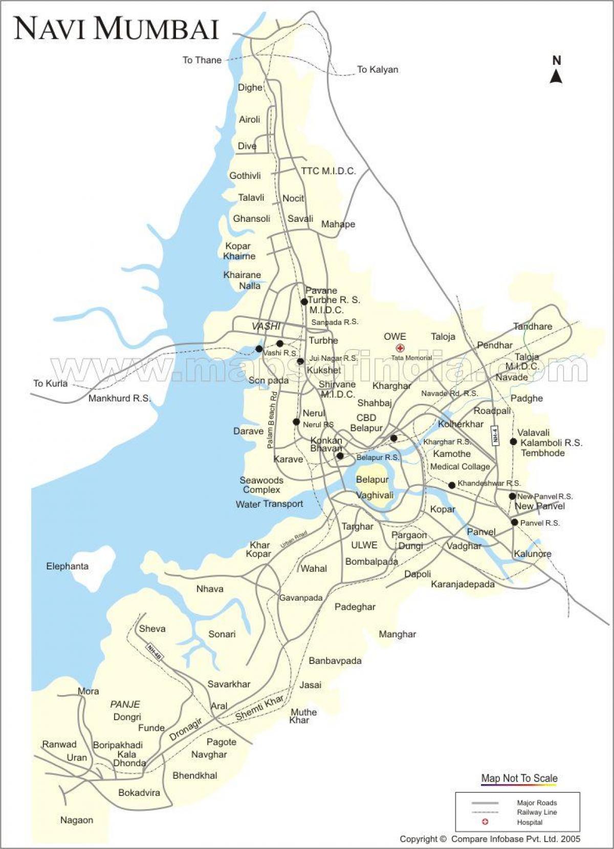 mappa di new Mumbai
